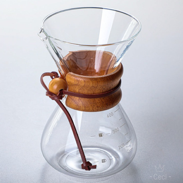 Brewer de café tipo Chemex 400/600/800ml