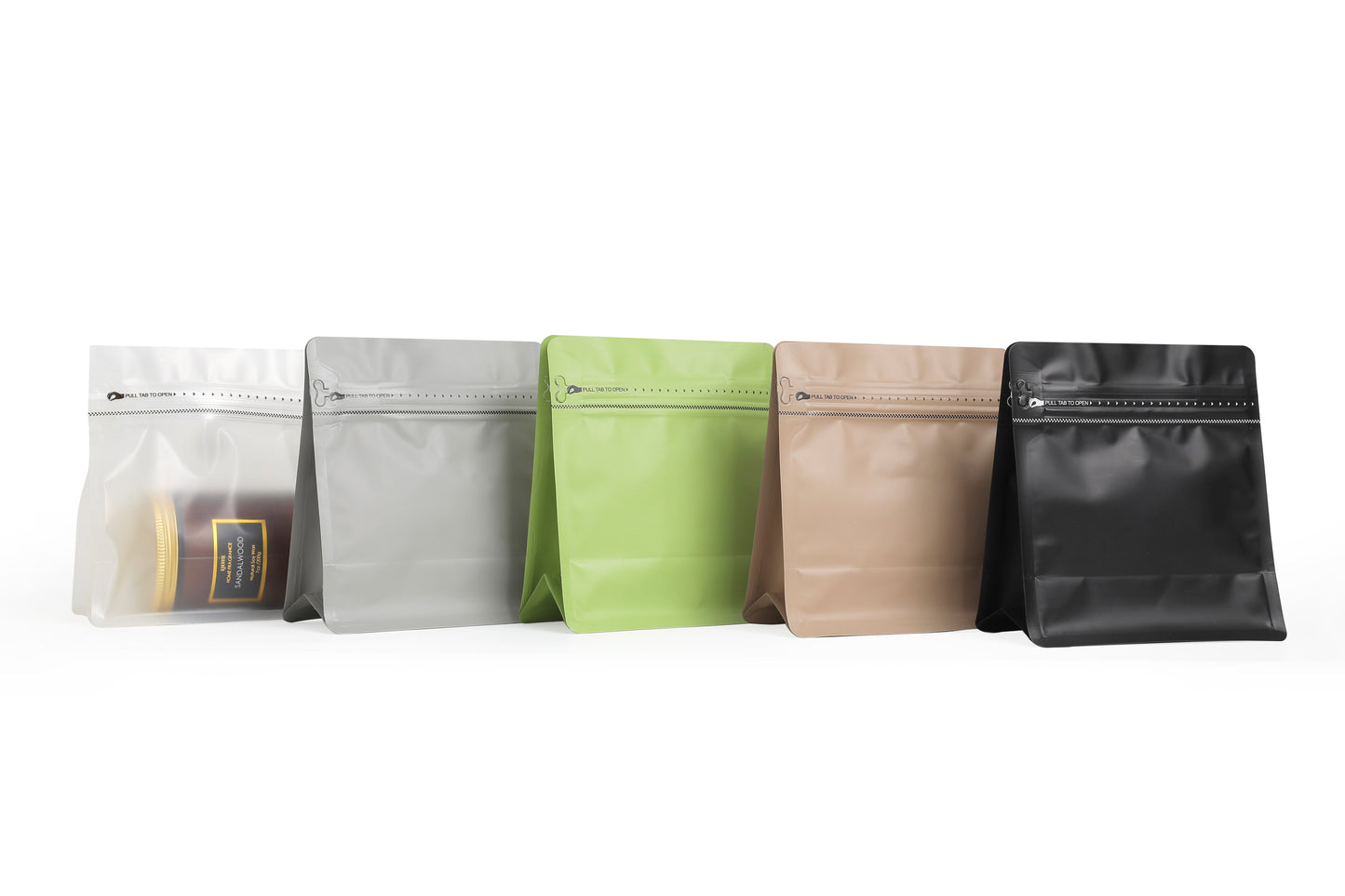 50 Bolsas Cuadrada 250g con Válvula y Cierre Zipper