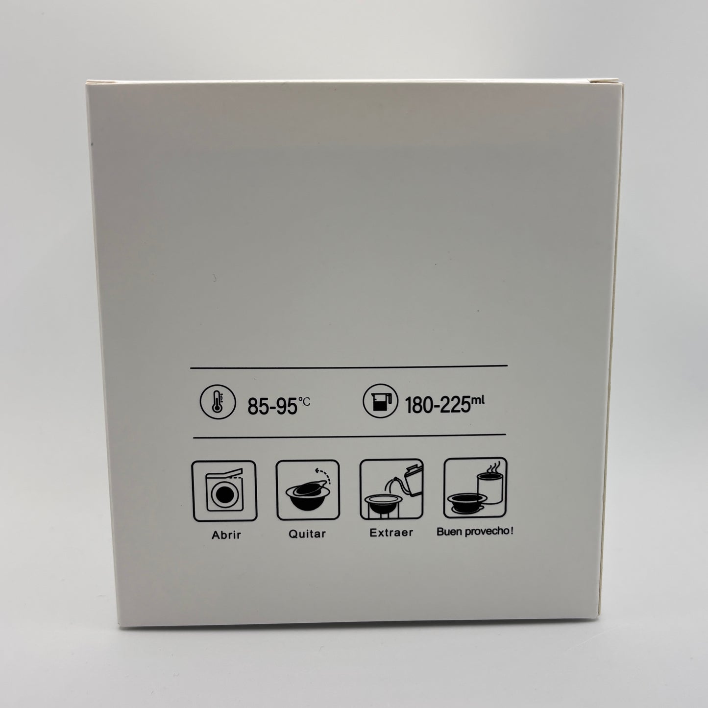 Caja para Drip Coffee|12×13×10cm|Con ranura frontal para tarjeta de información