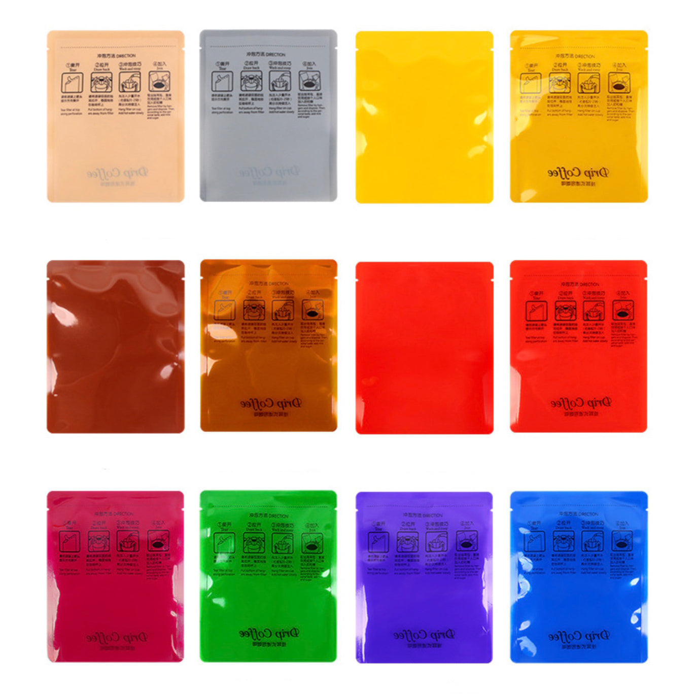100 Bolsa Exterior para Drip Coffee|10×12.5cm