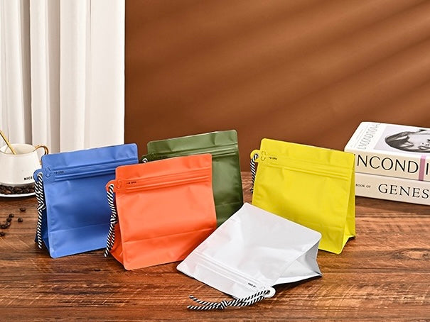 50 Bolsas con Lazo 250g con Válvula y Cierre Zipper