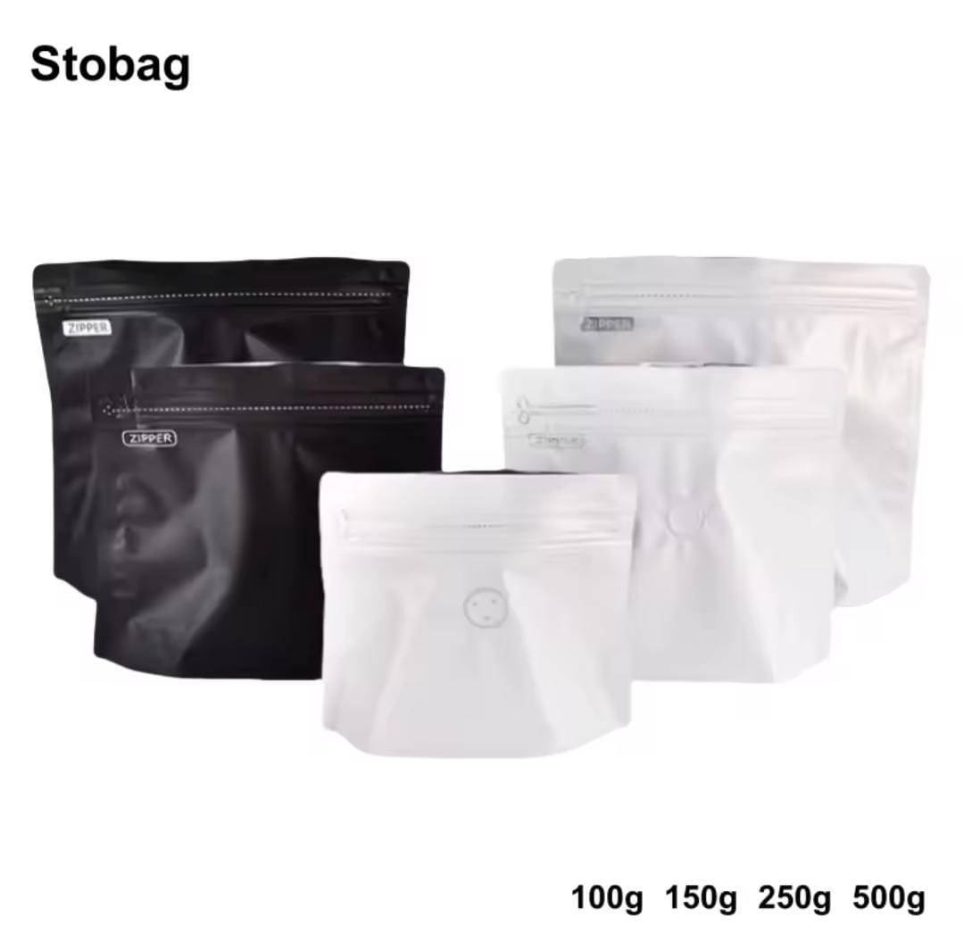Bolsa de café estilo Diamante con Válvula y Zipper 250g/500g