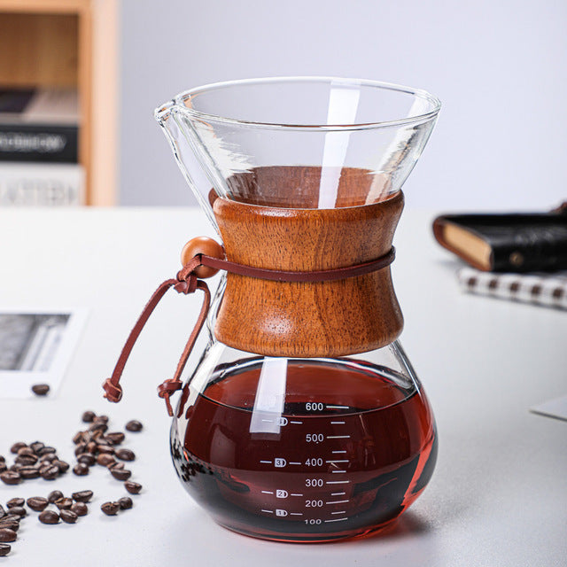 Brewer de café tipo Chemex 400/600/800ml