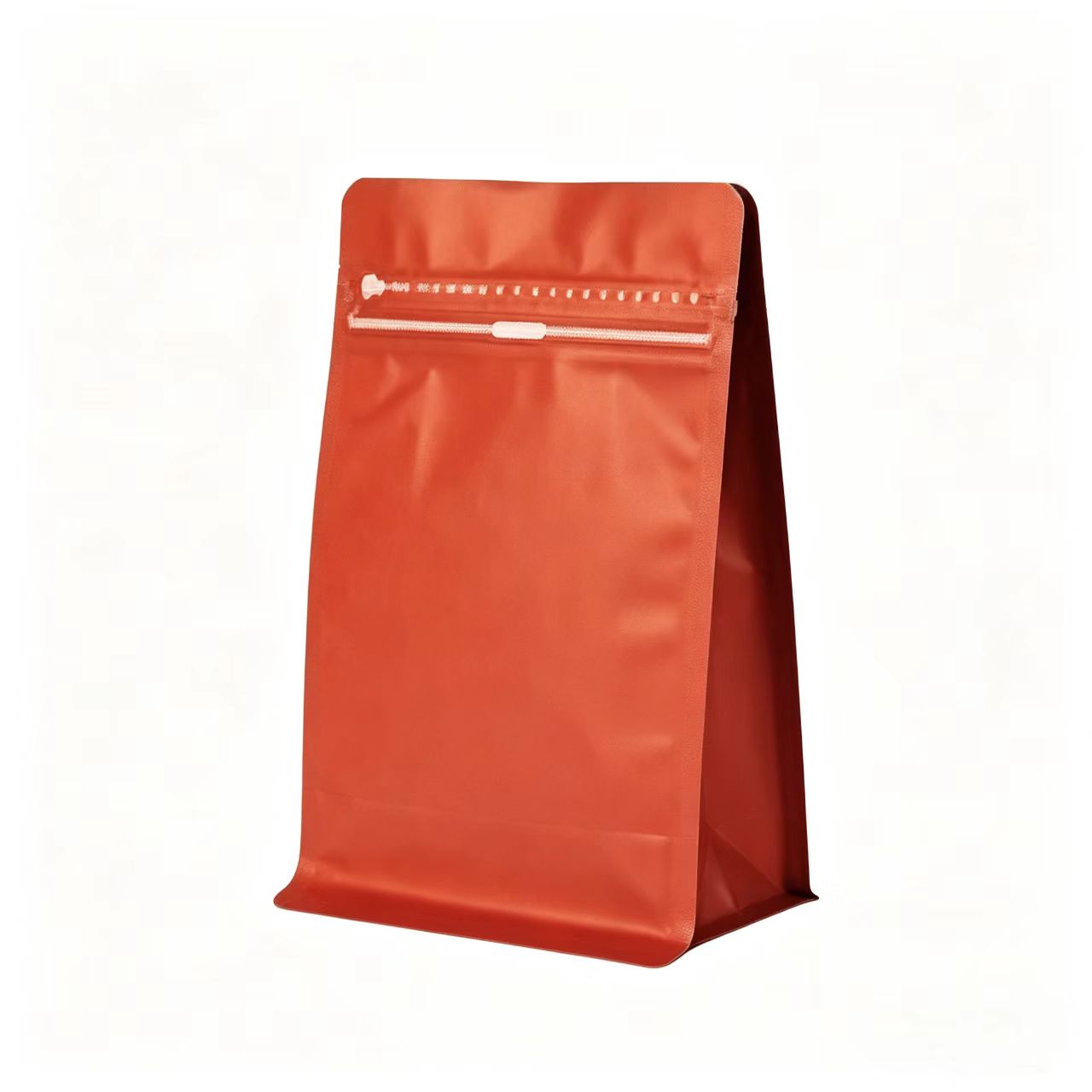 100 Bolsas para Café 250g Fondo Plano con Válvula, Easy Zipper y Sellado Térmico | Paquete de 100