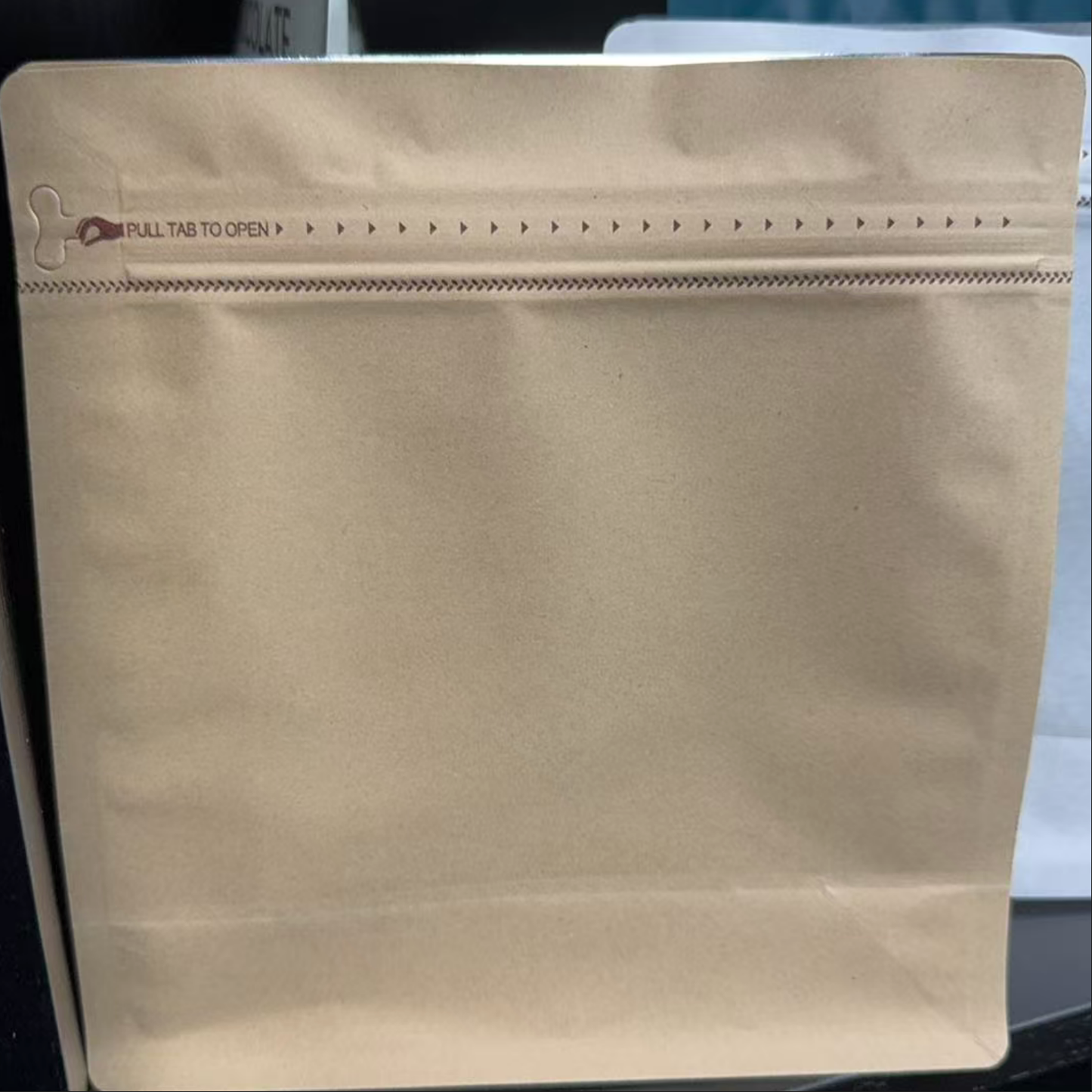 100pz Bolsas Cuadrada 250g con Válvula y Cierre Zipper