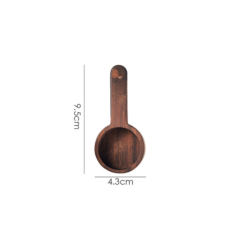 Cucharas medidoras de café en madera de nogal