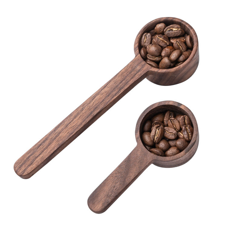 Cucharas medidoras de café en madera de nogal