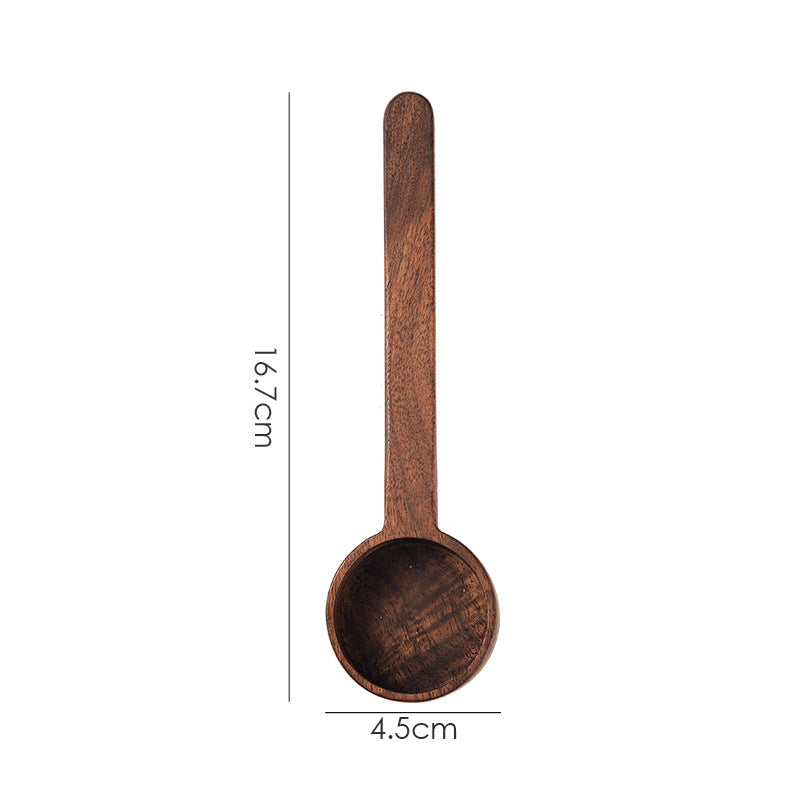 Cucharas medidoras de café en madera de nogal