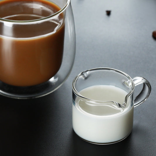 Recibidor de Vidrio para Espresso de 75ml｜Diseño de doble pico